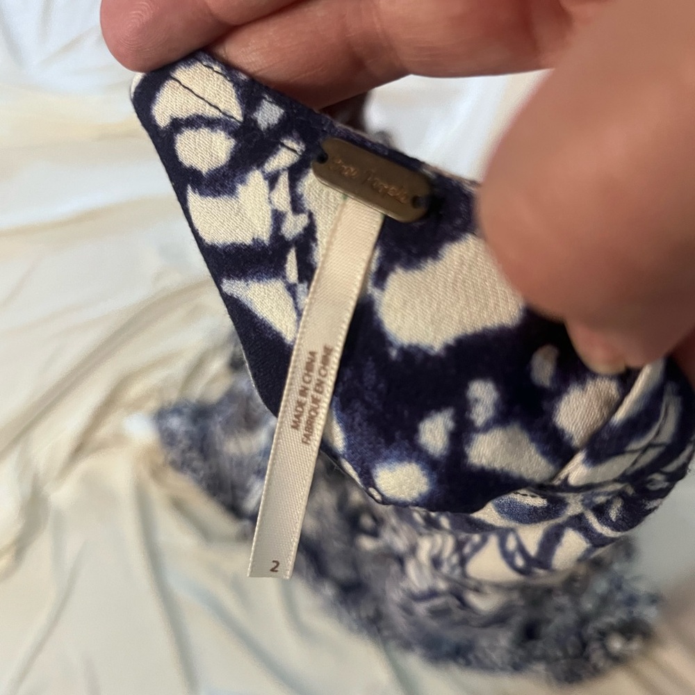 Free People Lovers Dream Batik Print Snap Front Midi Peasant Skirt - Picture 7 of 8